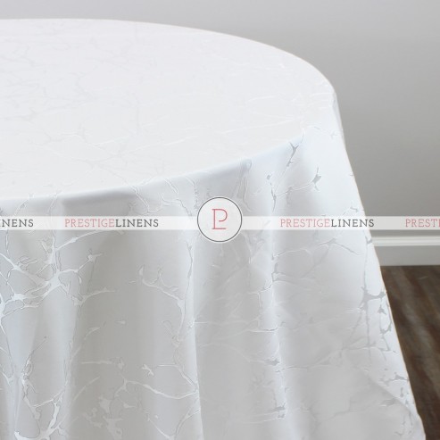 ARCTIC JACQUARD TABLE LINEN - WHITE