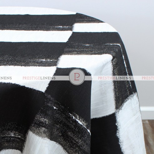 A LA MODE TABLE LINEN - BLACK WHITE