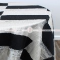 A LA MODE TABLE LINEN - BLACK WHITE