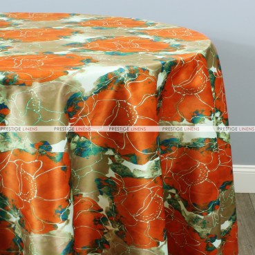 Dahlia Table Linen - Orange