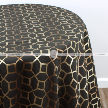 OCTAVE NIGHT TABLE LINEN - GOLD BLACK