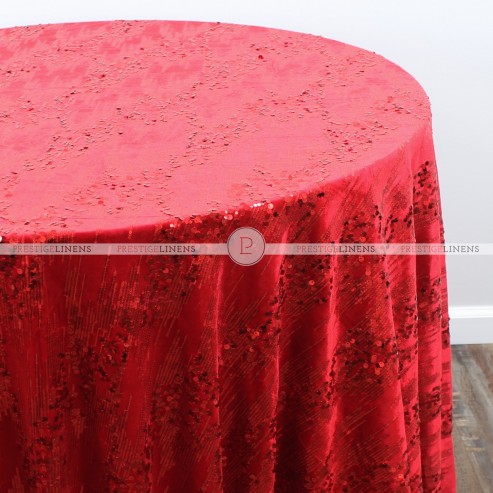 ORNATE TABLE LINEN - RED