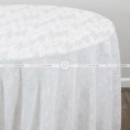 ORNATE TABLE LINEN - WHITE