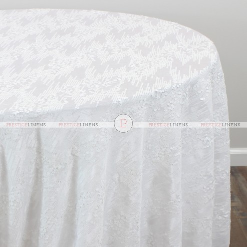 ORNATE TABLE LINEN - WHITE