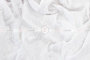 ORNATE TABLE LINEN - WHITE