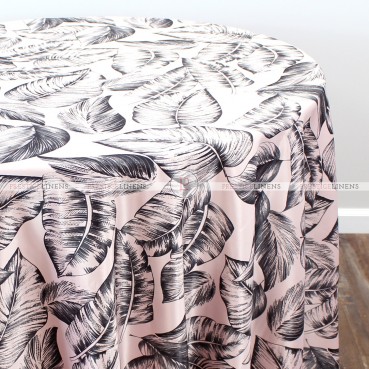 BOHEMIAN PARADISE TABLE LINEN - ROSE PETAL BLACK