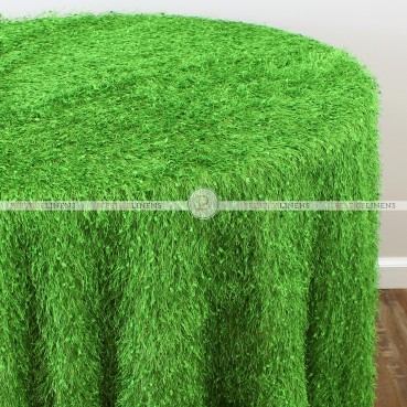 MINKY TABLE LINEN - GRASS GREEN