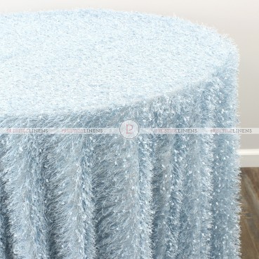 MINKY TABLE LINEN - ICE BLUE