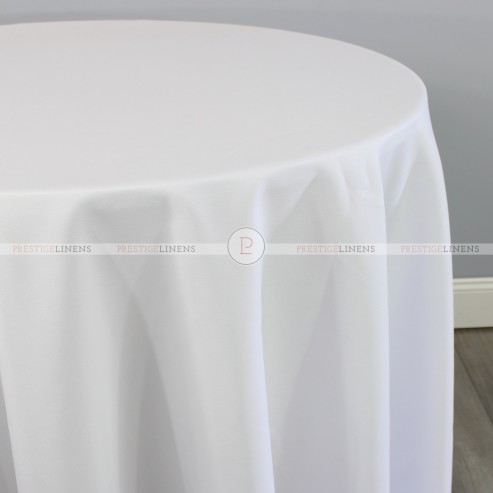 Polyester (Double Width) Table Linen - 126 White