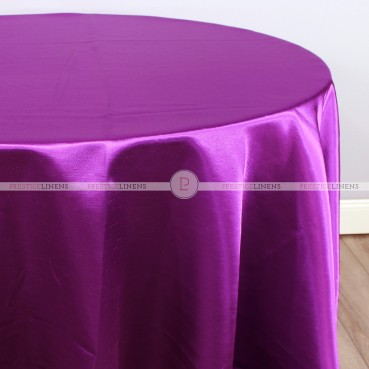 Shantung Satin Table Linen - 1049 Jewel Purple