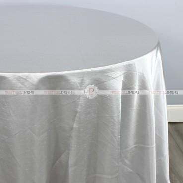 Shantung Satin Table Linen - 1126 Silver