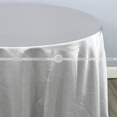 Shantung Satin Table Linen - 1126 Silver