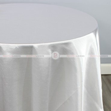 Shantung Satin Table Linen - 126 White