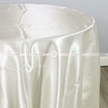 Shantung Satin Table Linen - 128 Ivory