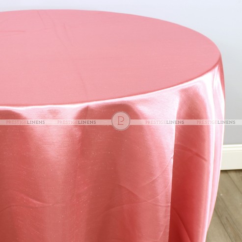 Shantung Satin Table Linen - 432 Coral