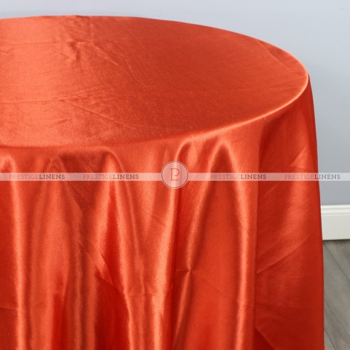 Shantung Satin Table Linen - 447 Dk Orange