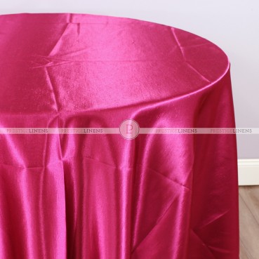Shantung Satin Table Linen - 528 Hot Pink