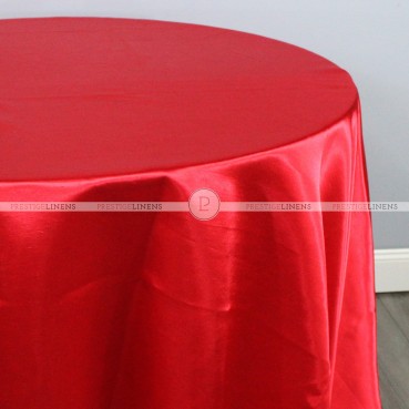 Shantung Satin Table Linen - 626 Red