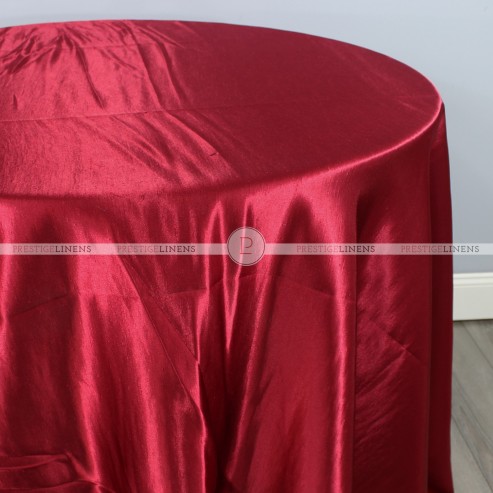 Shantung Satin Table Linen - 627 Cranberry