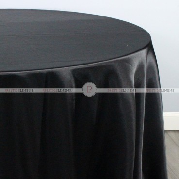 Charmeuse Satin Table Linen - 1127 Black