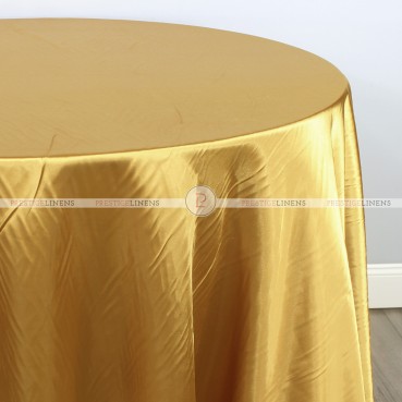 Charmeuse Satin Table Linen - 136 Honey