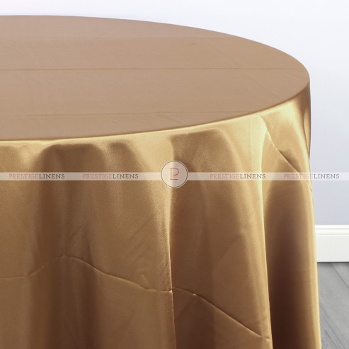 Charmeuse Satin Table Linen - 326 Khaki