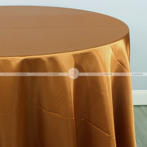 Charmeuse Satin Table Linen - 332 Mocha