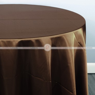 Charmeuse Satin Table Linen - 333 Brown