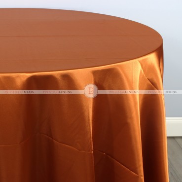 Charmeuse Satin Table Linen - 336 Cinnamon