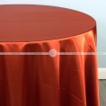 Charmeuse Satin Table Linen - 337 Rust