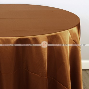 Charmeuse Satin Table Linen - 346 Frappuccino