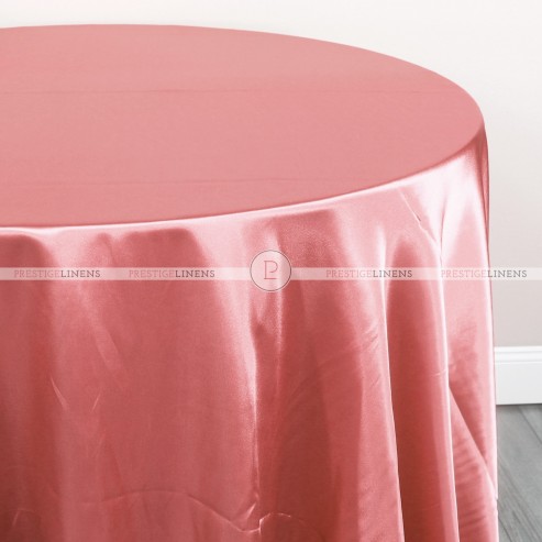 Charmeuse Satin Table Linen - 432 Coral