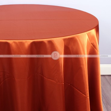 Charmeuse Satin Table Linen - 447 Dk Orange