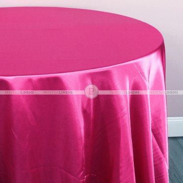 Charmeuse Satin Table Linen - 529 Fuchsia