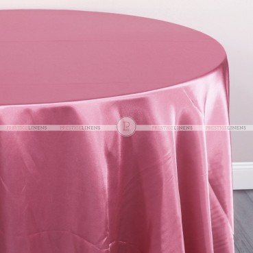 Charmeuse Satin Table Linen - 531 Dk Rose