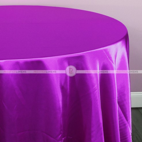 Charmeuse Satin Table Linen - 562 Pucci Fuchsia