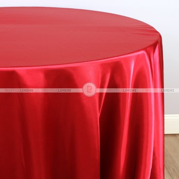 Charmeuse Satin Table Linen - 626 Red