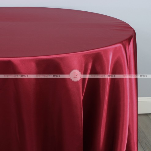 Charmeuse Satin Table Linen - 627 Cranberry