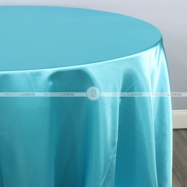 Charmeuse Satin Table Linen - 938 Dk Aqua