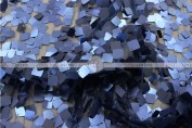 Dazzle Square Sequins Chair Caps & Sleeves - Royal