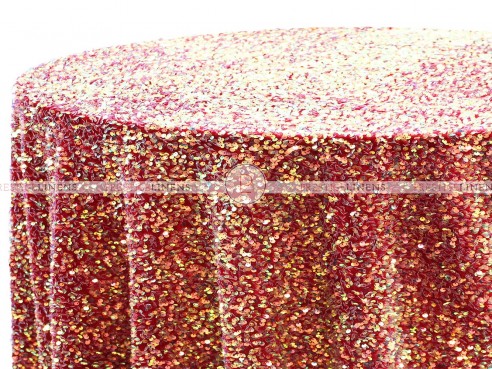 SPARKLER TABLE LINEN - CRIMSON