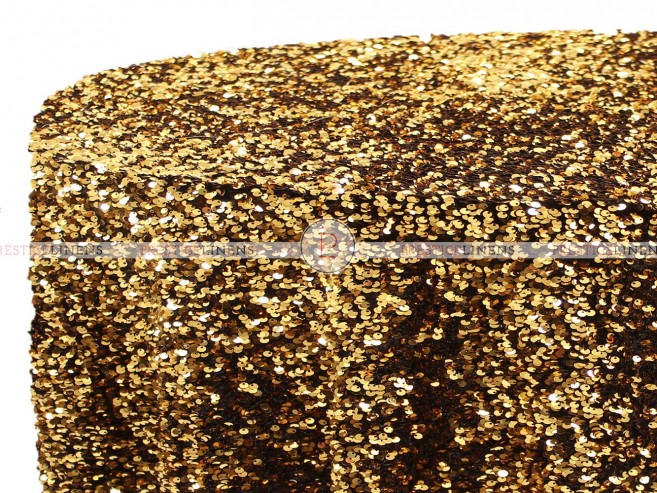 SPARKLER TABLE LINEN - GOLD BLACK