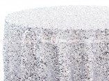 SPARKLER TABLE LINEN - SILVER WHITE