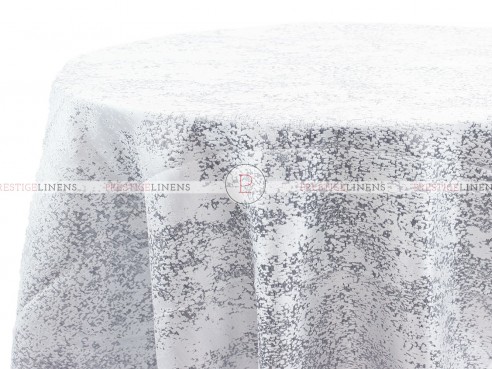 ABSTRACT TABLE LINEN - SILVER