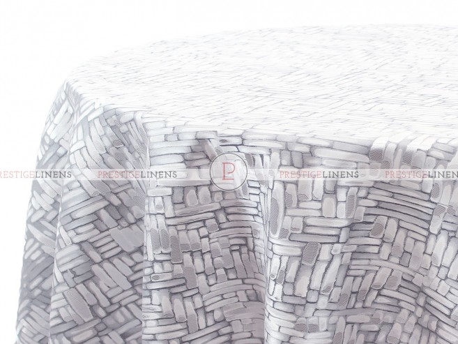 CUBODIAL TABLE LINEN - SILVER