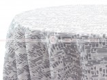 CUBODIAL TABLE LINEN - SILVER