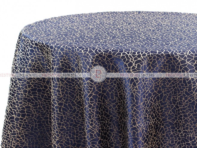 PEBBLES - TABLE LINEN - NAVY GOLD