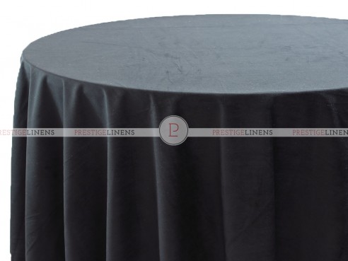 Velveteen (Double Width) Table Linen - Black