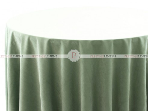Velveteen (Double Width) Table Linen - Soft Green