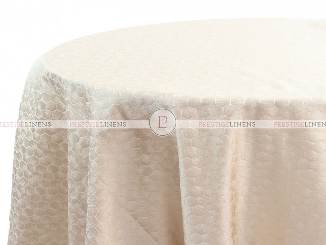 HONEYCOMB TABLE LINEN - CHAMPAGNE